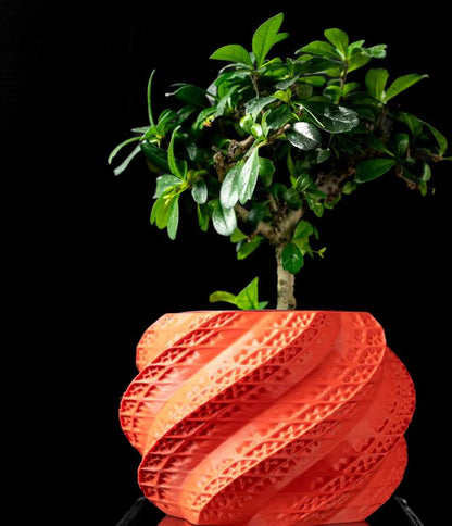 3D Pflanztopf „Muschel“ – Skulpturale Eleganz in Spiralform