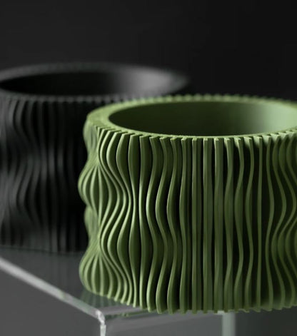 3D Pflanztopf „Muxel“ – Wellenform trifft Präzision
