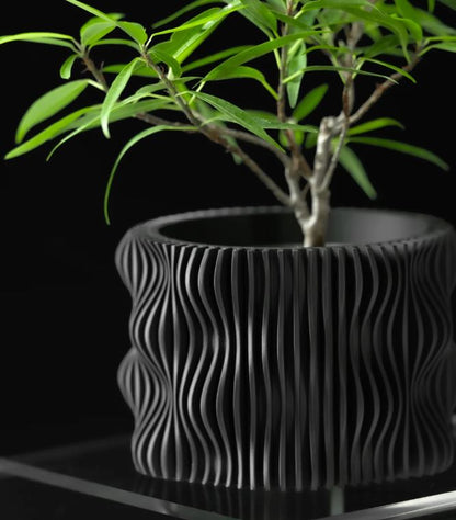 3D Pflanztopf „Muxel“ – Wellenform trifft Präzision