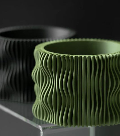 3D Pflanztopf „Muxel“ – Wellenform trifft Präzision