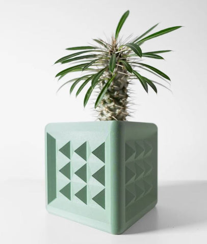 3D Pflanztopf „Novo“ – Geometrie in kubischer Klarheit
