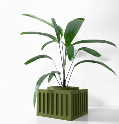 Larix Pflanztopf – Architektonisches Statement mit Kante