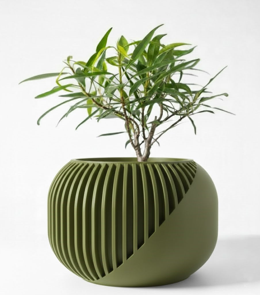 Der Narvo – 3D-Pflanztopf mit dynamischem Lamellen-Design