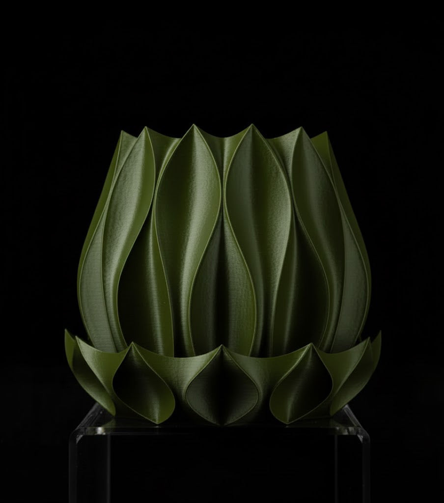 Abyssal Planter Pot 2 Die skulpturale Wellen Schale 3D-Pflanztopf