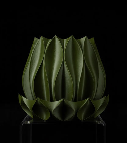 Abyssal Planter Pot 2 Die skulpturale Wellen Schale 3D-Pflanztopf