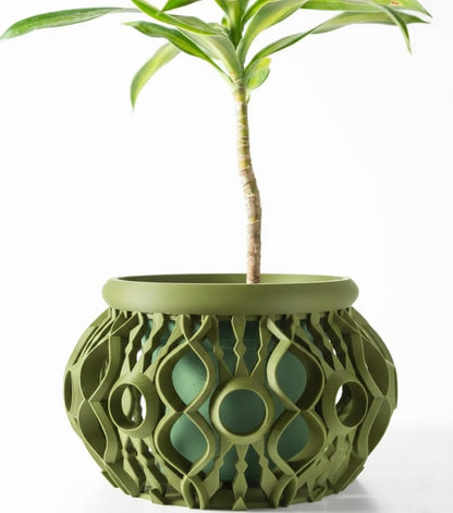 Lyren 3D Orchideen-Pflanztopf – Kunstvolle Geometrie für stilvolle Pflanzenpräsentation