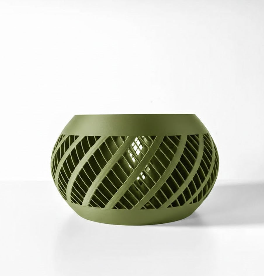 Elvik 3D Orchideen-Pflanztopf – Spiraldynamik für stilvolles Pflanzenwachstum