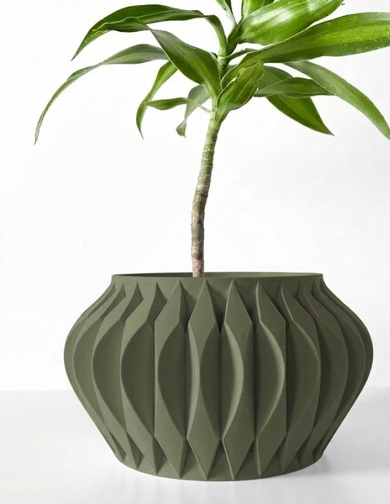 Sevi Pflanztopf – Dreidimensionale Eleganz in floraler Form
