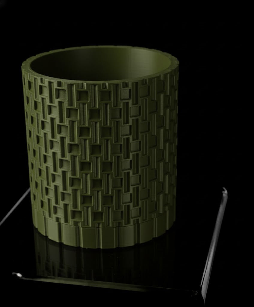 Fliesenpflanztopf – Geometrische Eleganz in 3D-Form