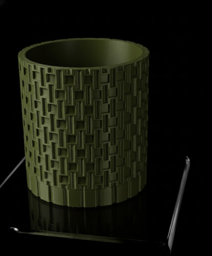 Fliesenpflanztopf – Geometrische Eleganz in 3D-Form