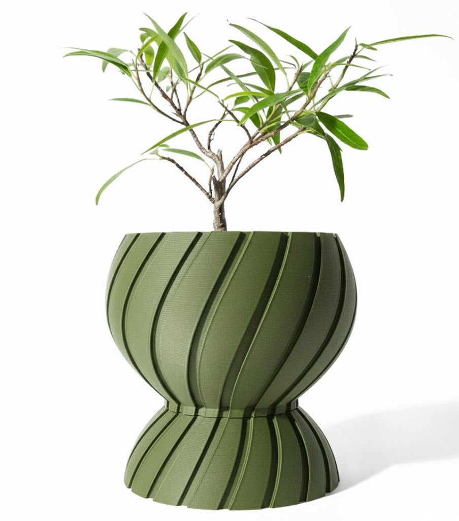 Der Maki – Zeitloser 3D-Pflanztopf mit dynamischer Spiralstruktur