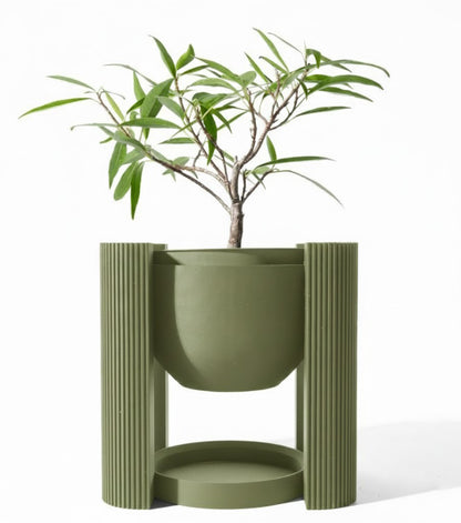 Der Avor – Minimalistischer 3D-Pflanztopf mit architektonischem Sockel