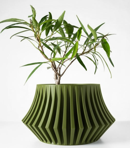 Der Jasen – Facettenreicher 3D-Pflanztopf mit architektonischem Fächerlook