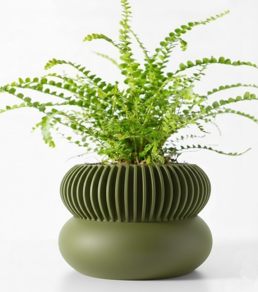 Der Elomi – 3D-Pflanztopf mit dynamischer Zweiteilung und skulpturaler Eleganz