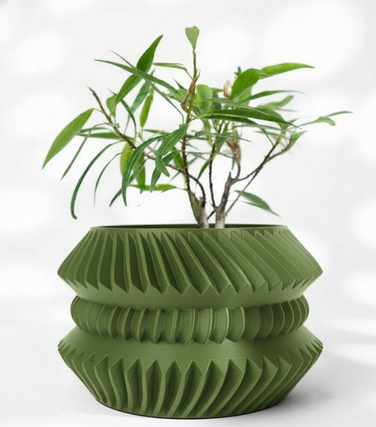 Der Jako – Futuristischer 3D-Pflanztopf mit rhythmischer Struktur