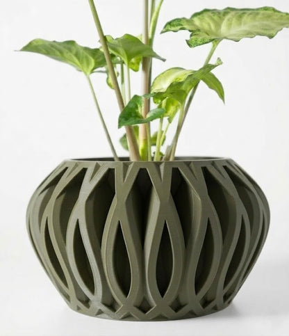 Serik Pflanztopf – Geschlossenes 3D-Kunstwerk für stilvolle Begrünung