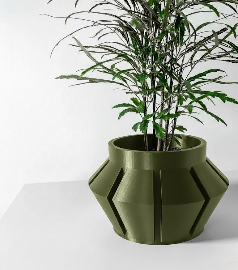 Erno 3D Pflanztopf – Geometrische Klarheit in innovativer Form