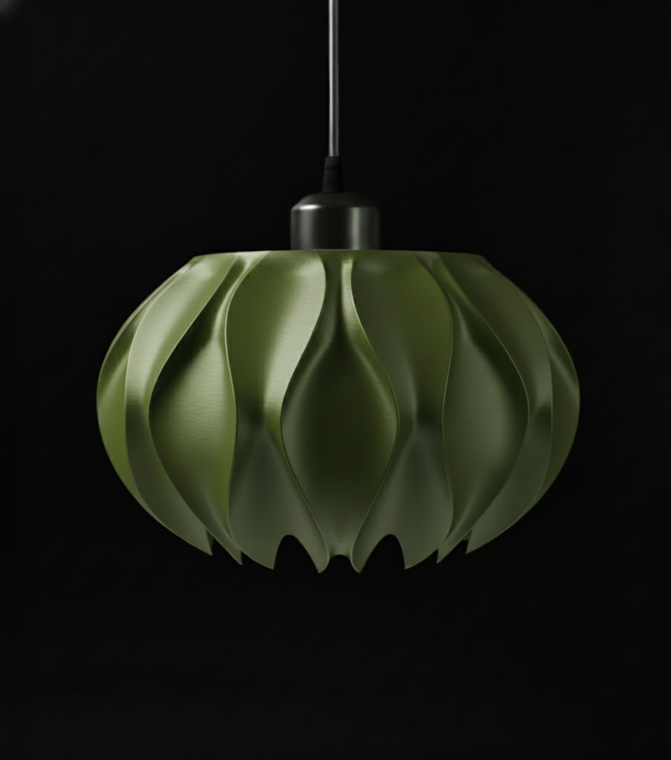 "Abyssal" Pendelleuchte – skulpturales Lichtobjekt mit organischem Charakter