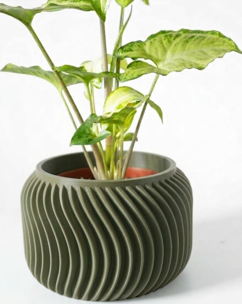 Vilex Pflanztopf – 3D-Design mit dynamischer Wellenstruktur