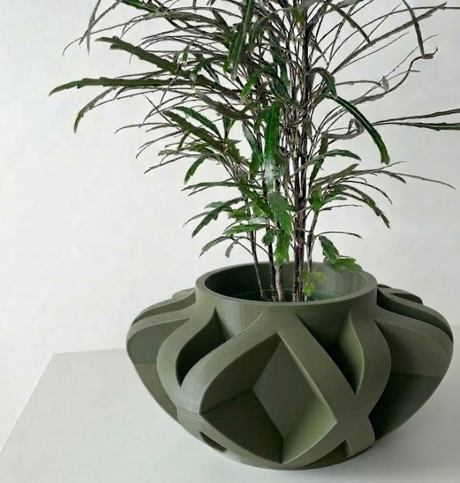 Sono 3D Pflanztopf – Kunstvolle Präzision trifft florales Design