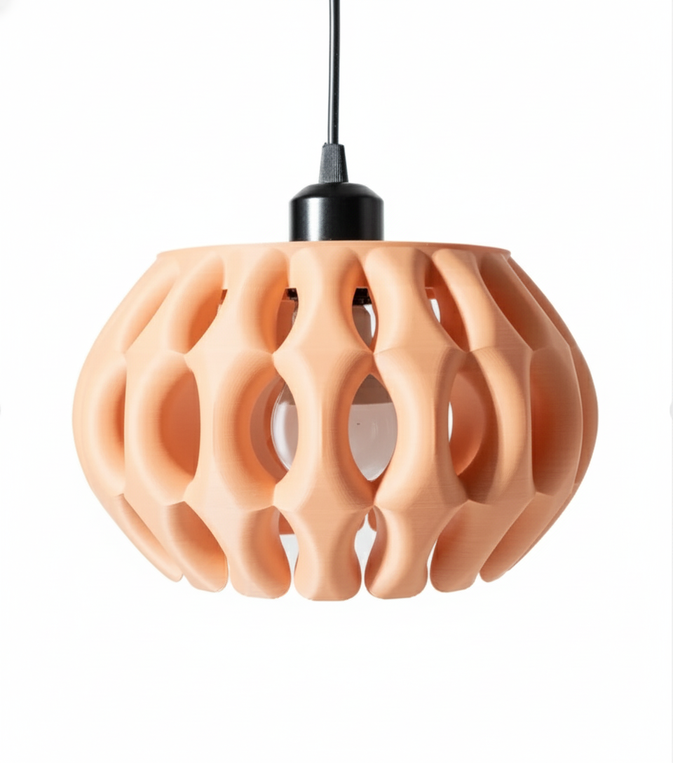 "Xiomu" Lampenschirm – Futuristisches Design mit organischer Struktur