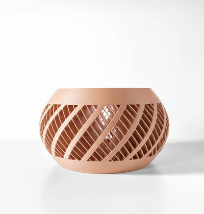 Elvik 3D Orchideen-Pflanztopf – Spiraldynamik für stilvolles Pflanzenwachstum