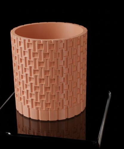 Fliesenpflanztopf – Geometrische Eleganz in 3D-Form