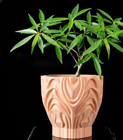 Corru Pflanztopf – Skulpturales 3D-Design für stilvolle Pflanzeninszenierung