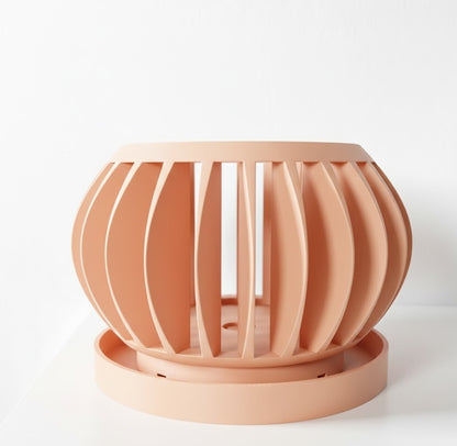 Rene Pflanztopf – Offener 3D-Orchideentopf mit integriertem Belüftungssystem und Abtropfschale