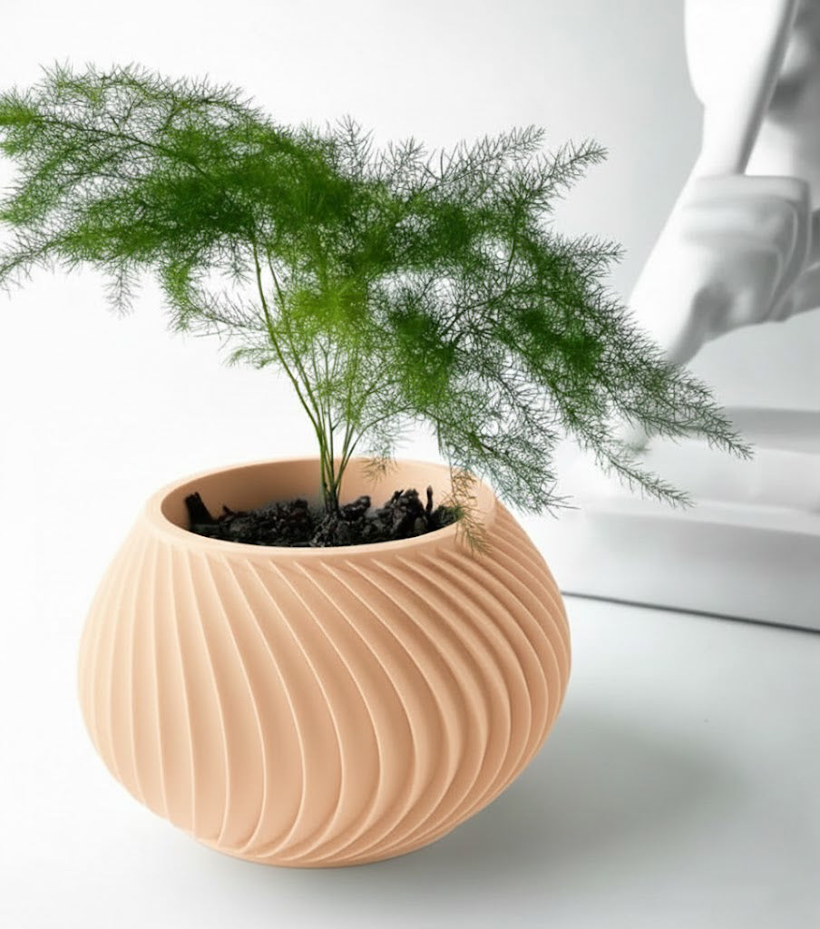 Caleth 3D Pflanztopf – Eleganz in Bewegung für deine Pflanzenwelt