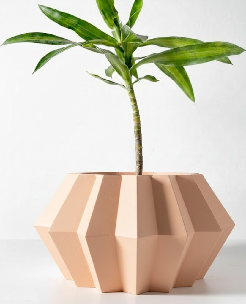 Pflanztopf „Jun“ – Geometrische Harmonie in 3D-Design