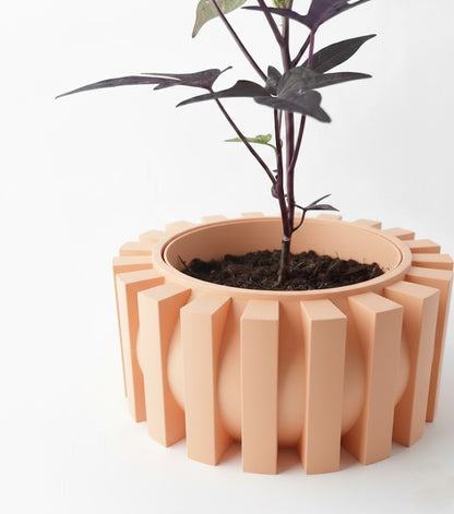 Erlin Pflanztopf – Architektonischer 3D-Pflanztopf mit kraftvollem Reliefdesign