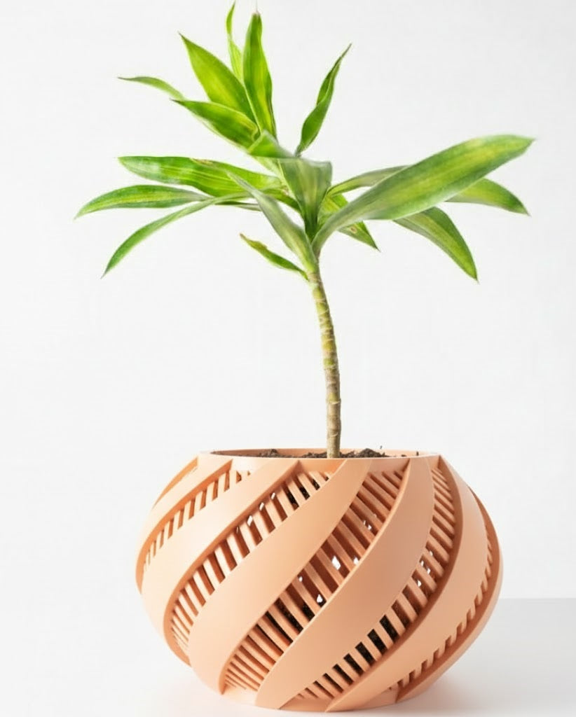 Krato – Der 3D-Pflanztopf mit dynamischem Lamellen-Design