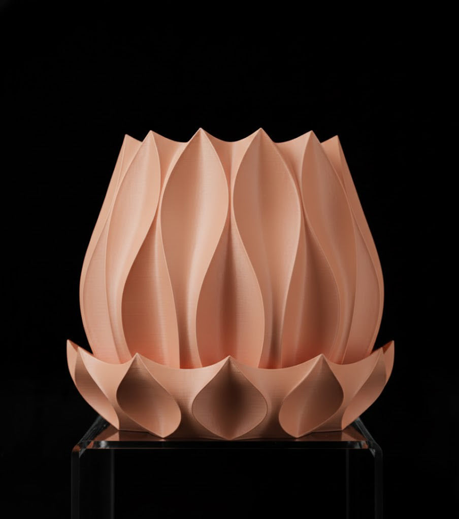 Abyssal Planter Pot 2 Die skulpturale Wellen Schale 3D-Pflanztopf