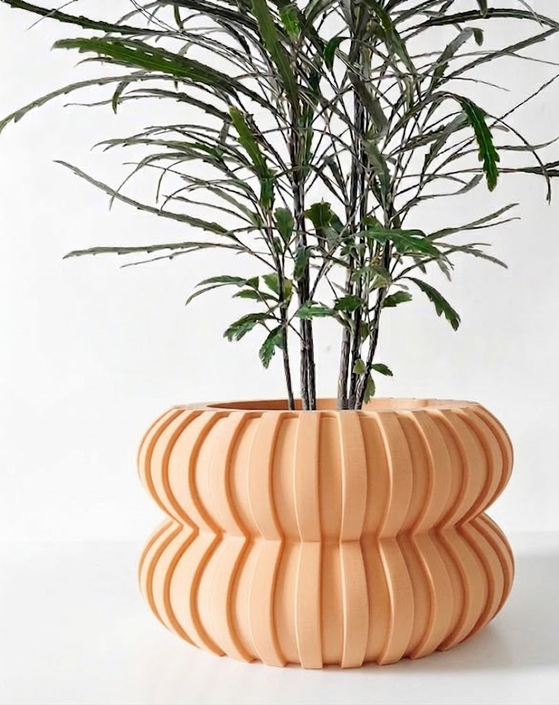 Wali 3D Pflanztopf – Skulpturales Volumen mit futuristischer Textur