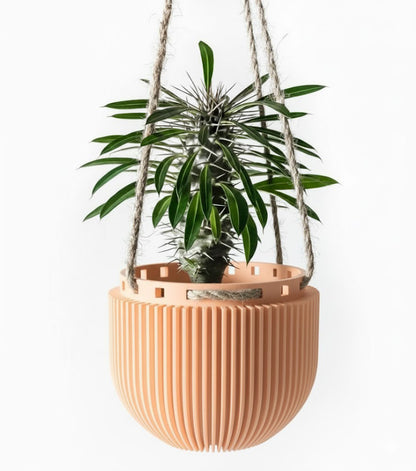 Der Jani – Skulpturaler 3D-Hängepflanztopf für schwebende Urban-Jungle-Looks