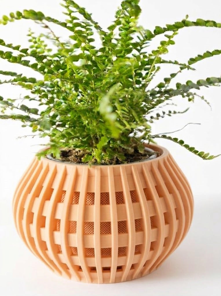 Usio Pflanztopf – 3D-Geometrie trifft sanfte Rundung