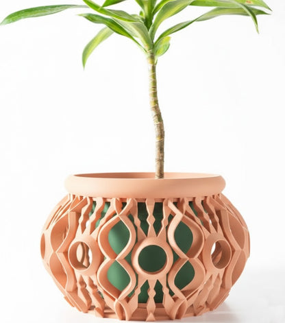Lyren 3D Orchideen-Pflanztopf – Kunstvolle Geometrie für stilvolle Pflanzenpräsentation