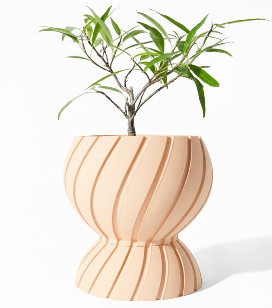 Der Maki – Zeitloser 3D-Pflanztopf mit dynamischer Spiralstruktur