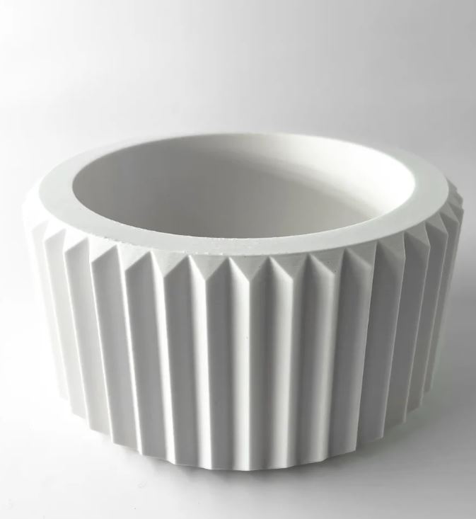 Rilas Pflanztopf – Eleganter 3D-Pflanztopf mit klarer Linienstruktur