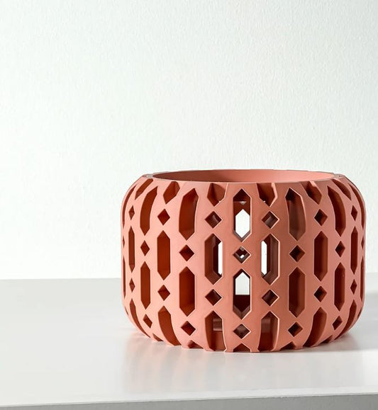 Ritar Pflanztopf – Geometrischer 3D-Orchideentopf mit facettenreicher Struktur und Belüftungsdesign