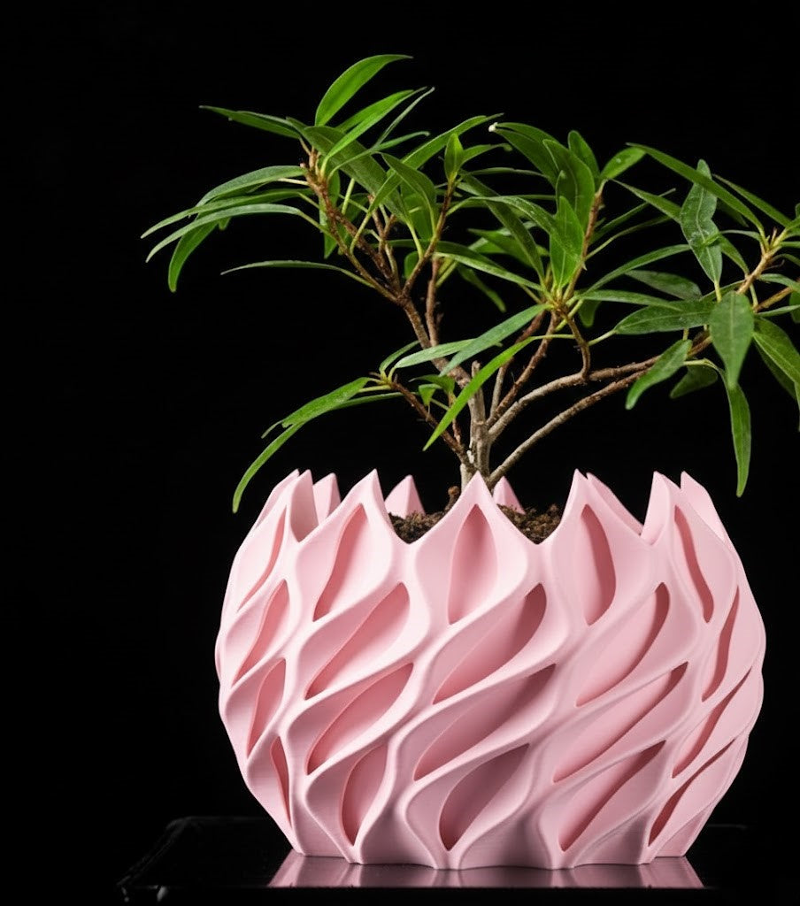 Gedrehter – Der skulpturale 3D-Pflanztopf in Bewegung