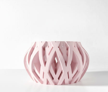 Rimo Pflanztopf – Organischer 3D-Orchideentopf mit verschlungenem Belüftungsdesign und Abtropfschale