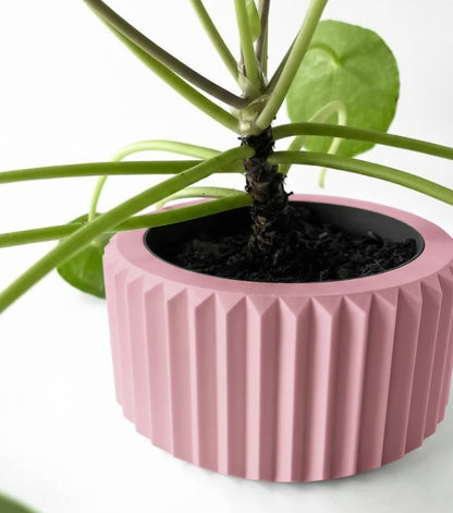 Rilas Pflanztopf – Eleganter 3D-Pflanztopf mit klarer Linienstruktur