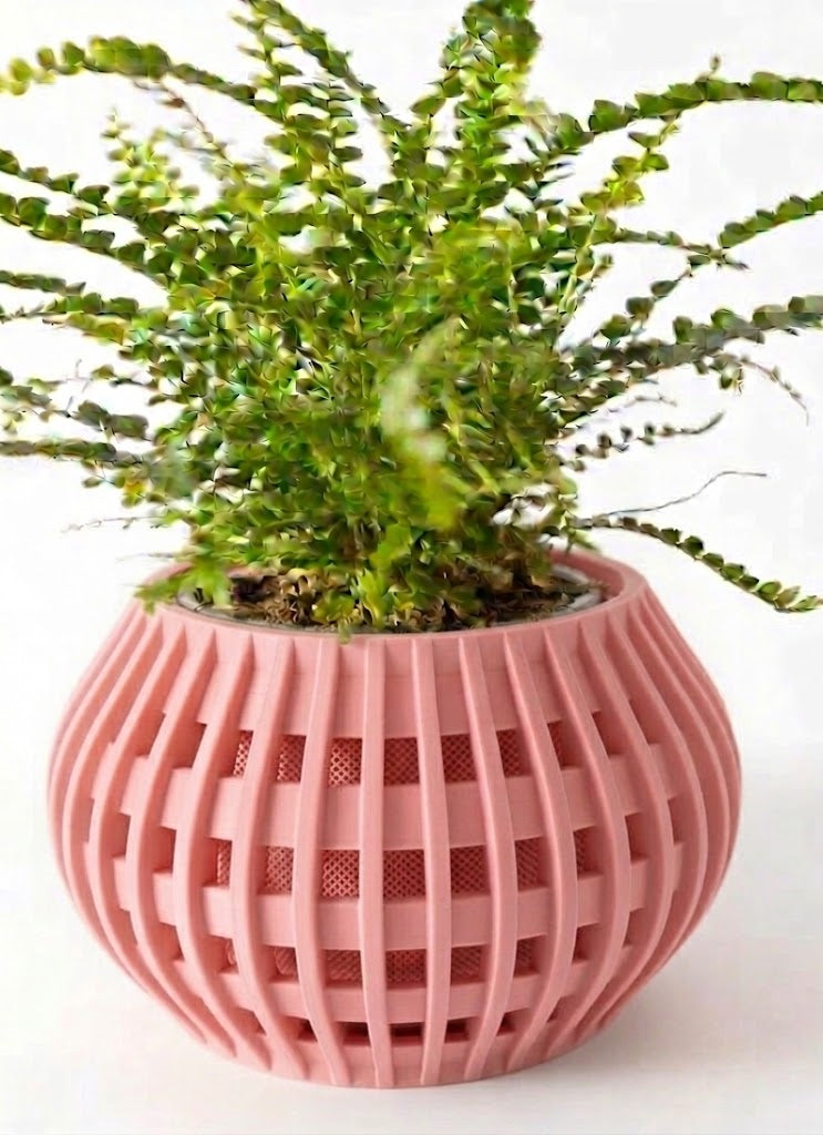 Usio Pflanztopf – 3D-Geometrie trifft sanfte Rundung