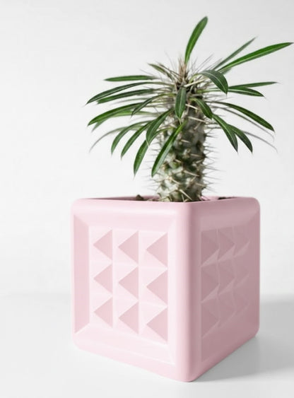 3D Pflanztopf „Novo“ – Geometrie in kubischer Klarheit
