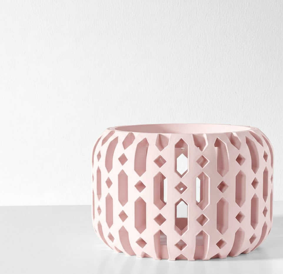 Ritar Pflanztopf – Geometrischer 3D-Orchideentopf mit facettenreicher Struktur und Belüftungsdesign