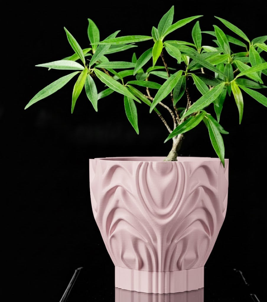 Corru Pflanztopf – Skulpturales 3D-Design für stilvolle Pflanzeninszenierung