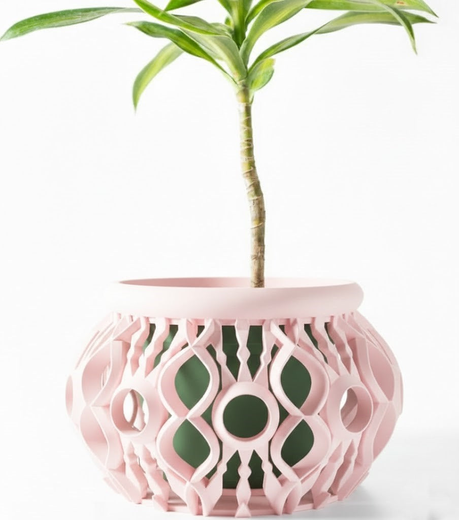 Lyren 3D Orchideen-Pflanztopf – Kunstvolle Geometrie für stilvolle Pflanzenpräsentation