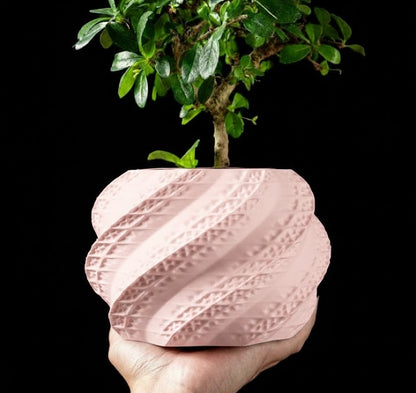3D Pflanztopf „Muschel“ – Skulpturale Eleganz in Spiralform